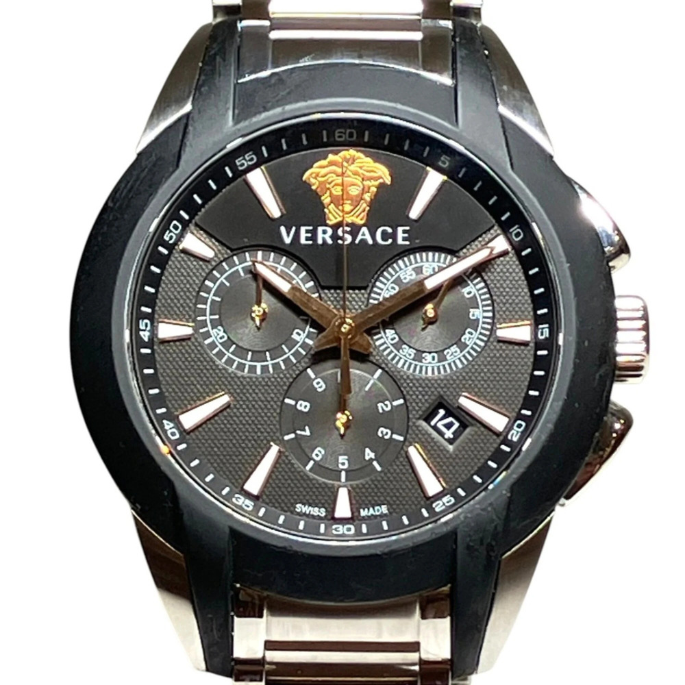 Versace Character Chrono Watch, Total Weight 165.6g, Stainless Steel, Quartz,...